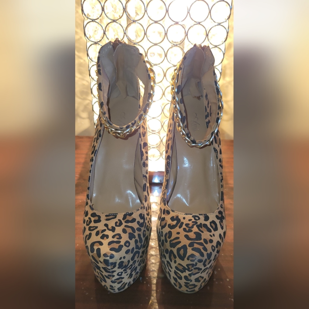 Cheetah Print Platform Heels